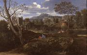 Nicolas Poussin Landscape with Three Men (mk08) oil painting on canvas